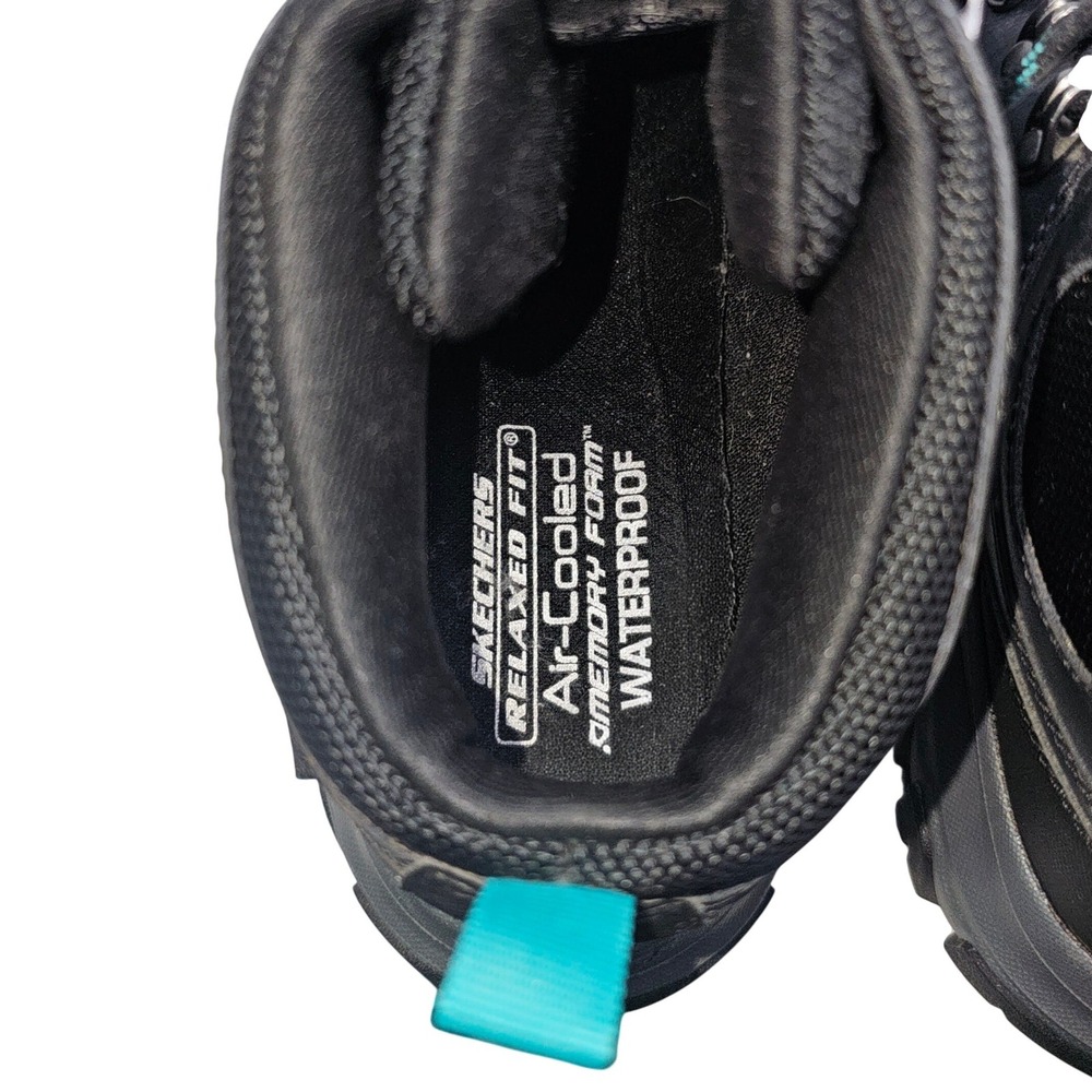 Skechers Relaxed Fit Edgemont Black Waterproof Hiking Boots  Womens Size 9.5 - Picture 9 of 9